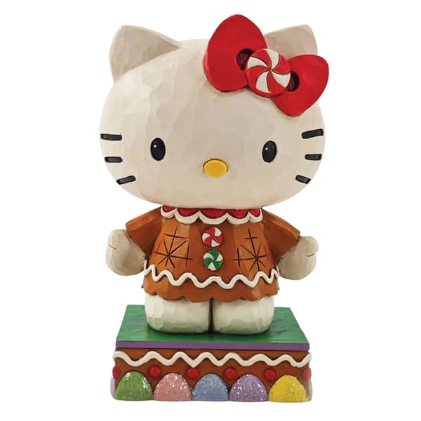 Jim Shore Hello Kitty Gingerbread Holiday Figurine - image 