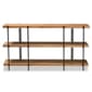 Baxton Studio Tarah Industrial Brown/Black Metal Console Table - image 4