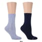 Womens Dr. Motion 2pk. Rib Comfort Top Socks - image 3