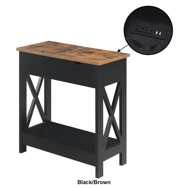 Convenience Concepts Oxford Flip Top End Table