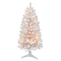 Puleo International 4ft. Pre-Lit Carson Artificial Christmas Tree