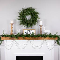 Northlight Seasonal Metallic Faceted Beaded Christmas Garland