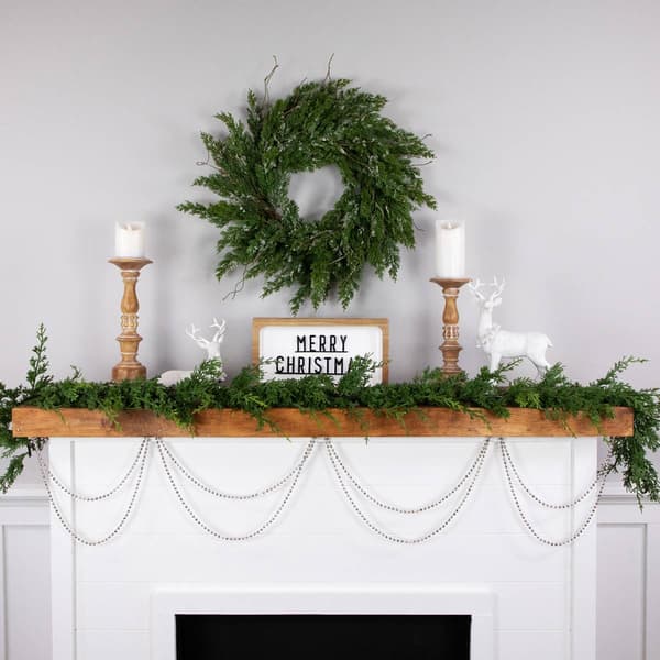 Northlight Seasonal Metallic Faceted Beaded Christmas Garland