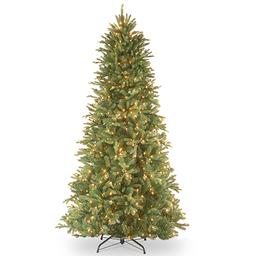 National Tree 7.5ft. Tiffany Fir Tree w/ Clear Lights