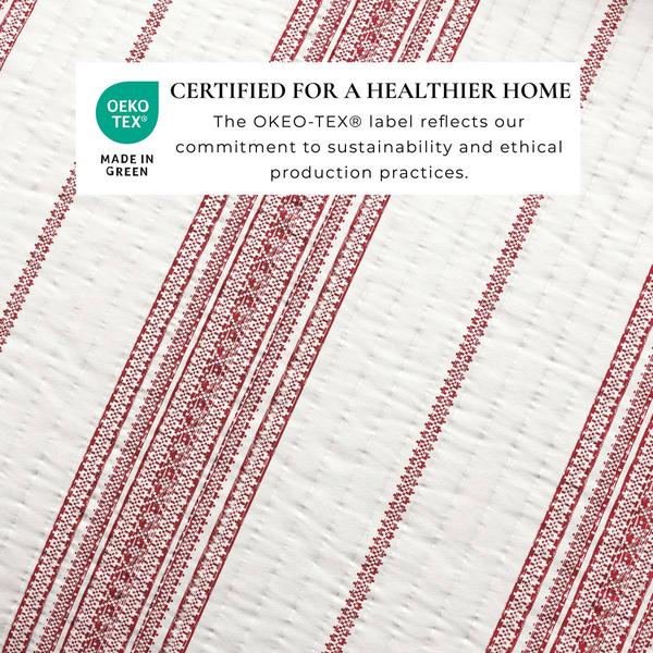 FreshFolds Wesley 3pc. Farmhouse Stripe Reversible Quilt Set