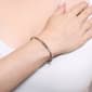 Athra Silver Plated Clear Crystal & Bead Stations Coil Bracelet - image 3