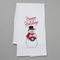 Happy Holidays Snowman Kitchen Towel - image 1