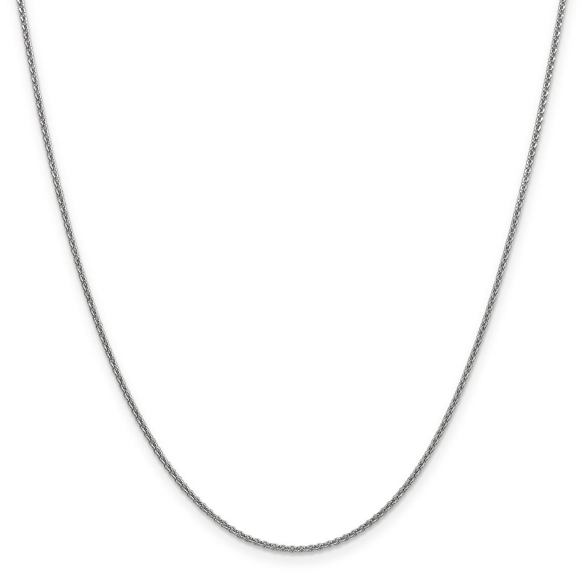 Gold Classics™10kt. White 1.4mm Solid Cable Chain Bracelet