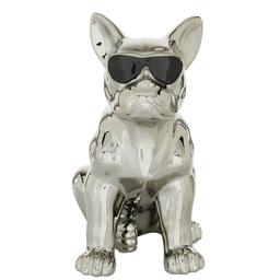 9th & Pike® Silver Ceramic Dog Sculpture