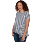 Womens Skye’s the Limit Summer Spice Stripe Knit Blouse - image 3