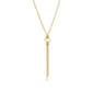 Gold Classics&#40;tm&#41; Circle & Bar Lariat Rope Chain Necklace - image 1