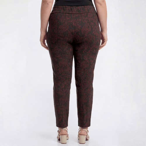 Plus Size Preswick & Moore® Scroll Pull On Ankle Pants