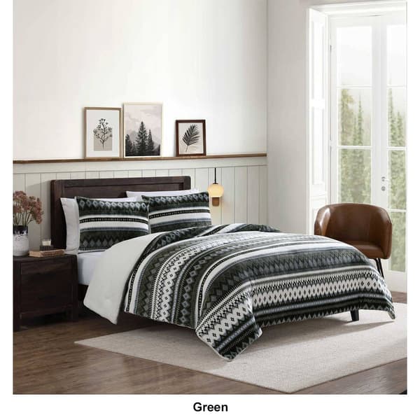 Eddie Bauer Shelton Fair Isle Reversible Comforter-Sham Set