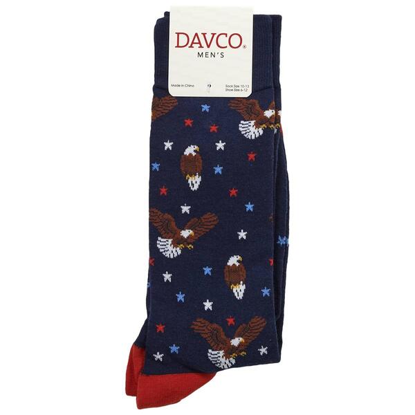 Mens Davco American Eagle Novelty Crew Socks - image 