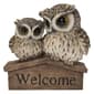 Hi-Line Gift Mother & Baby Owl Welcome Sign Garden Statue - image 1