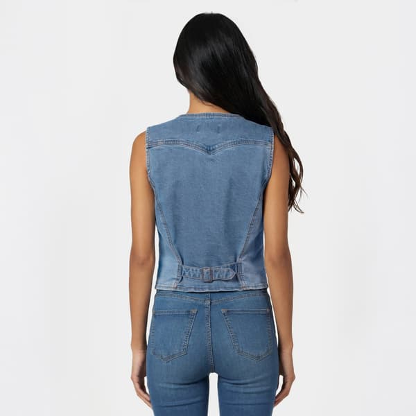Juniors Love Tree Denim Vest