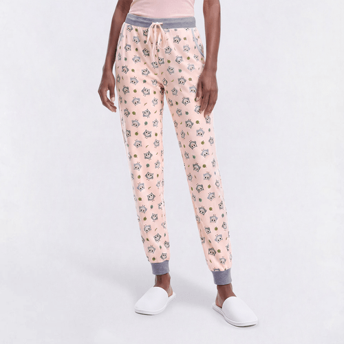 Juniors Pillow Talk Owl Jogger Pajama Pants - image 