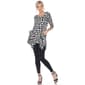 Womens White Mark Geometric Circle Tunic Top - image 3