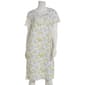 Womens Rene Rofe&#40;R&#41; Gauzy Whisper Crinkle Knit Lemon Nightgown - image 1