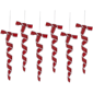 Northlight 6ct. Frosted Candy Twist Christmas Ornaments - image 1