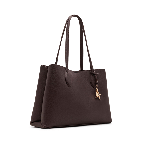 Anne Klein Bonded Dbl Cmp Tote W/Charm $102