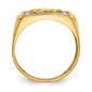 Mens Diamond Classics™ 10kt. Gold 1/10ctw. Diamond Eagle Ring - image 2