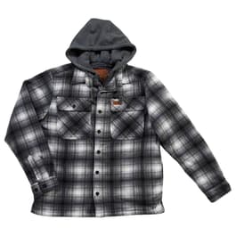 Boscov's hooded flannel discount jacket