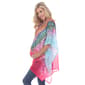 Plus Size White Mark Purple Print Maternity Poncho - image 3