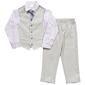 Boys &#40;4-7&#41; Van Heusen&#40;R&#41; Vest/Button Down/Pants & Plaid Tie Set - image 1