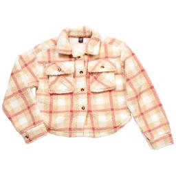 Girls (7-16) Star Ride® Plaid Button Front Shacket