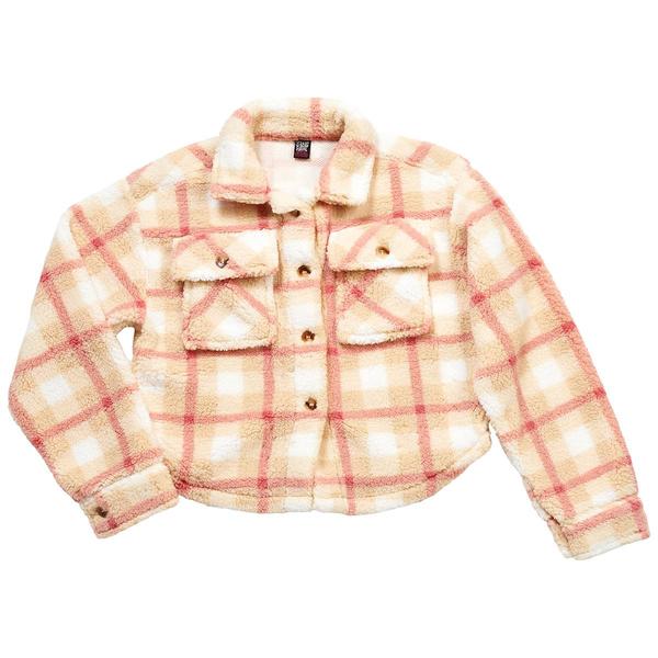 Girls (7-16) Star Ride® Plaid Button Front Shacket