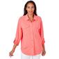 Petite Ruby Rd. Patio Party 3/4 Sleeve Striped Ottoman Jacket - image 1