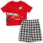 Toddler Boy Disney Cars Plaid Short Sleeve Shorts Set - image 1