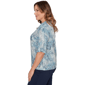 Plus Size Skye’s the Limit Fresh Start 3/4 Sleeve Abstract Tee - image 4