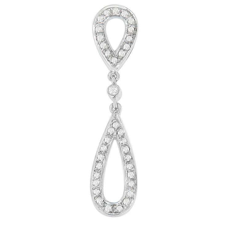 Diamond Classics™ Diamond Double Tear Drop Necklace
