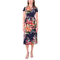 Womens MSK Short Sleeve Half Zip Neck Midi Dress - image 1