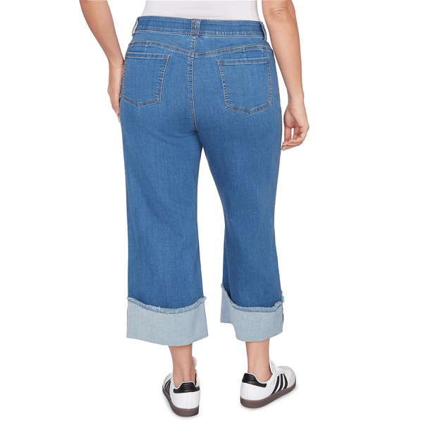 Plus Size Ruby Rd. Key Items Premium Stretch Denim Wide Leg Jeans