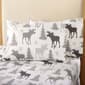 Freshfolds Cotton Moose Winter 4pc. Flannel Sheet Set - image 2