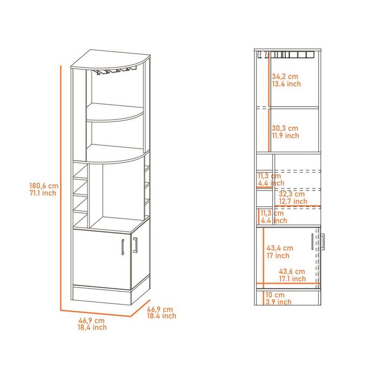FM FURNITURE Seattle Bar Cabinet