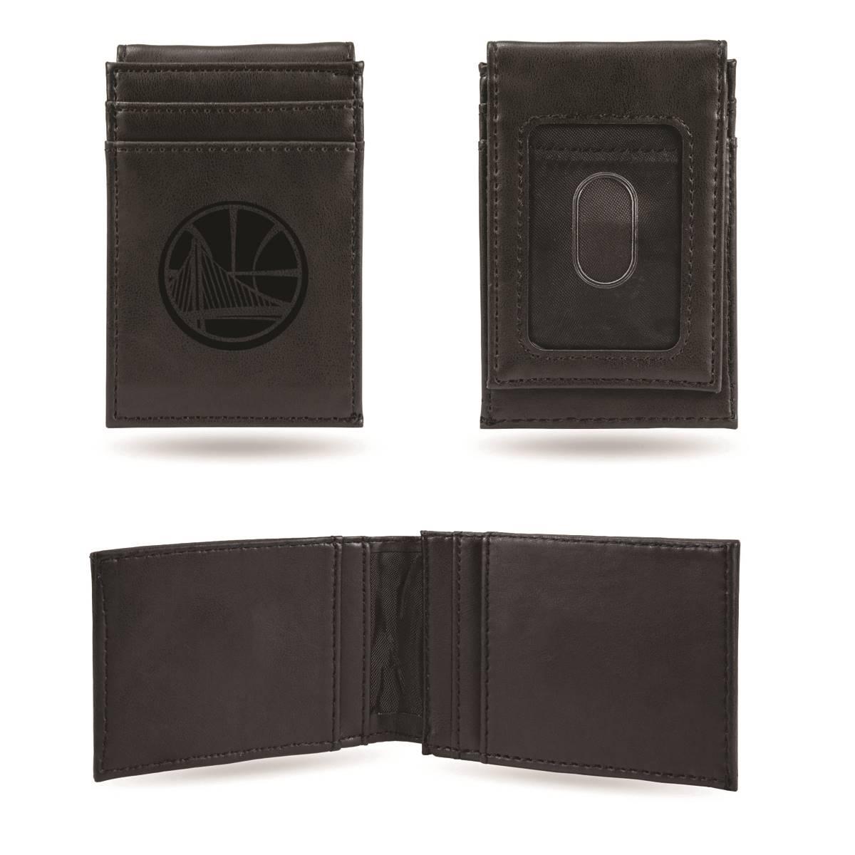 Mens NBA Golden State Warriors Faux Leather Front Pocket...