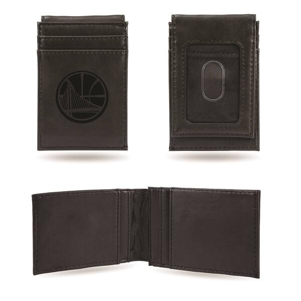 Mens NBA Golden State Warriors Faux Leather Front Pocket Wallet - image 