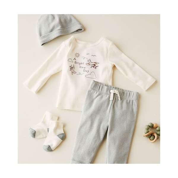 Baby Boy &#40;NB-12M&#41; Carters&#40;R&#41; 4pc. Airplane New Day Set