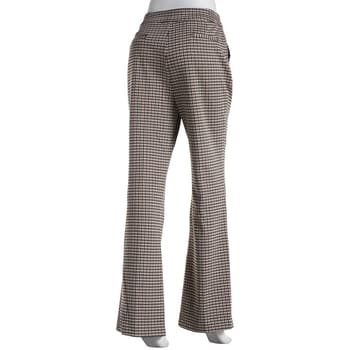 Womens Premise Pull On Wide Leg Houndstooth Trousers - Boscov's