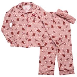 Girls (4-6x) Betsey Johnson 3pc. Bears/Bows/Dots Pajama Set