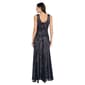 Womens R&M Richards Embellished V Neck Beaded Evening Gown - image 2
