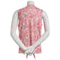 Plus Size Emily Daniels Sleeveless Tie Front Tropical Leaf Blouse - image 3