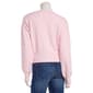 Juniors Pink Rose Ballet Neck Ribbed Pullover Sweater - Pink - image 3