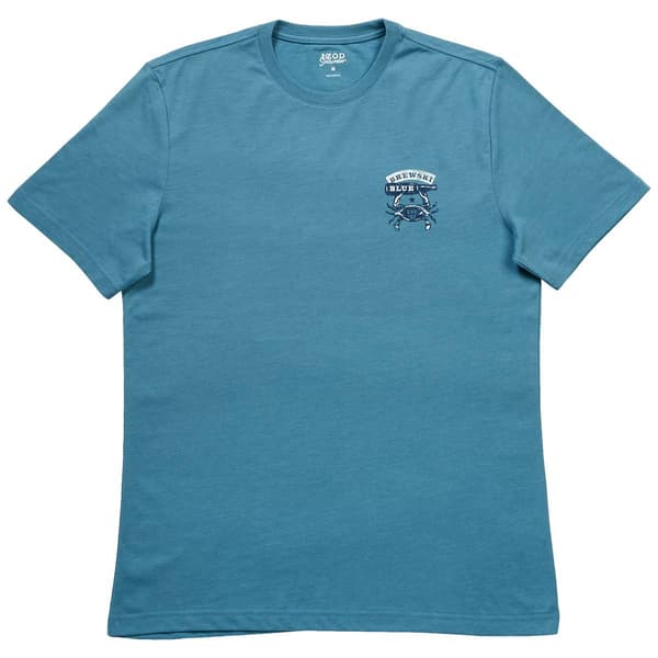 Mens Big & Tall IZOD&#40;R&#41; Short Sleeve Brewski Blue Tee