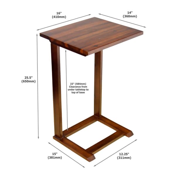 Casual Contemporary Living Solid Acacia C End Table