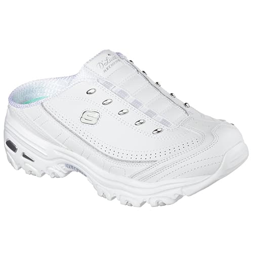 Womens Skechers D&#39; Lites Bright Sky Clog Sneaker